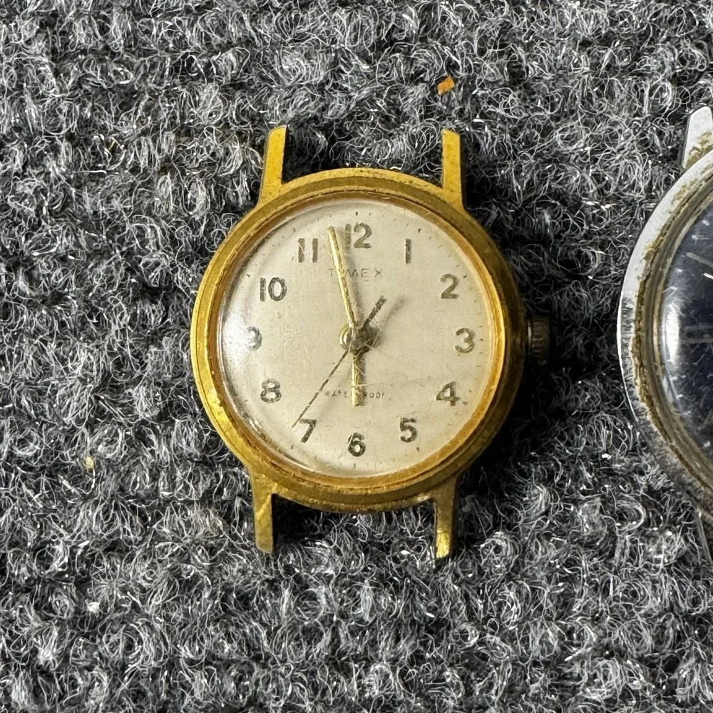 Vintage Timex Watch Lot of 4 Parts Repair Electric Mechanical Marlin Dynabeat